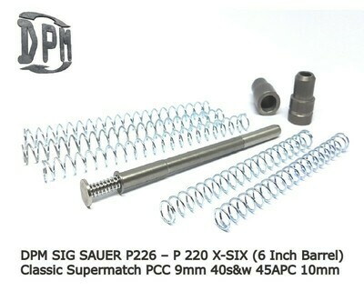 SIG SAUER P226/P220 X-SIX     CLASSIC SUPERMATCH PPC  6" Barrel 9mm - 40s&w - 45ACP - 10mm
