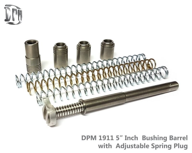 MS 1911 A1-5 - 9 Settings - 1911 5&quot; Inch Barrel Bushing Only - 9mm-40s&amp;w-.45ACP 9 Force Combinations