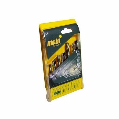 Jogo 9 Brocas A.R. WIDIA e Madeiras 5/6/8mm - MCJ9 - MOTA Jogo 9 Brocas A.R. WIDIA e Madeiras 5/6/8mm - MCJ9 - MOTA