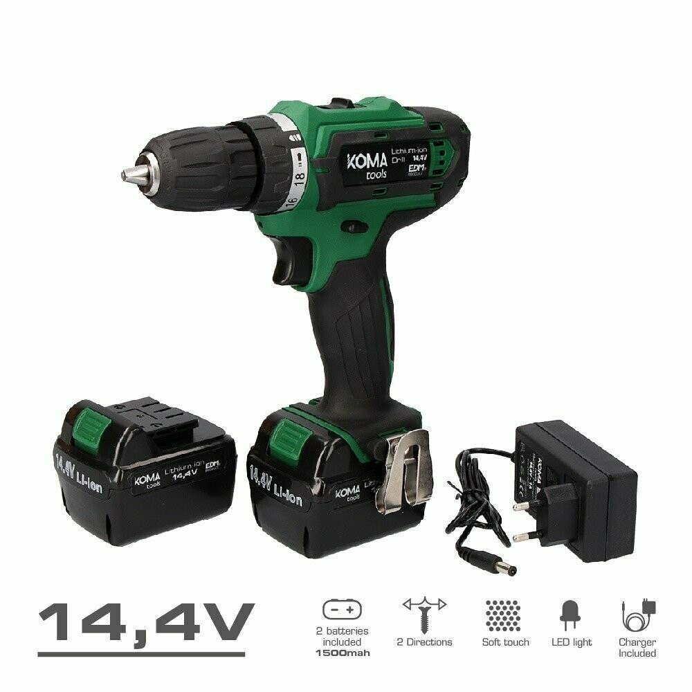 Berbequim/ Aparafusador de Bateria, 14.4V ,1500MAH