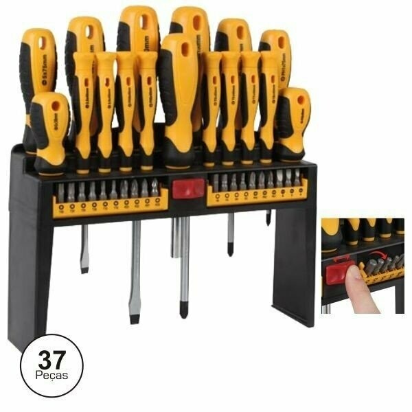 CONJUNTO DE CHAVES E PONTAS 37X