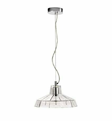 Candeeiro Suspenso "TOKYO I", em Vidro Transparente