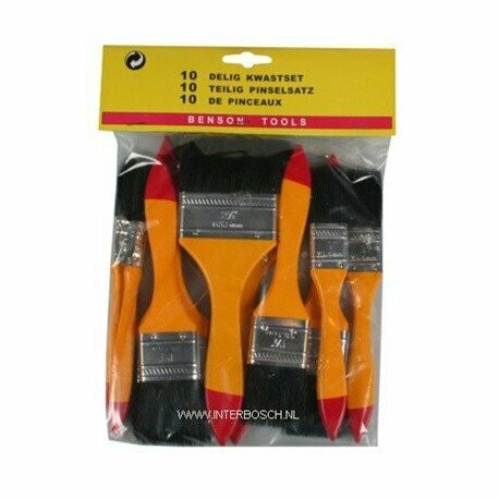Pack de 10 Pincéis, de Pintura(Vários Tamanhos)