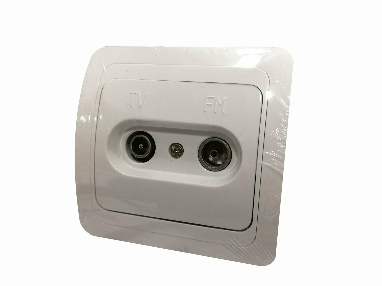 Tomada TV / FM (final) - Branca - EUROBRIC