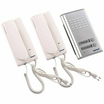 KIT Áudio  Porteiro c/2 Unidades Interiores, e 2 Campainhas