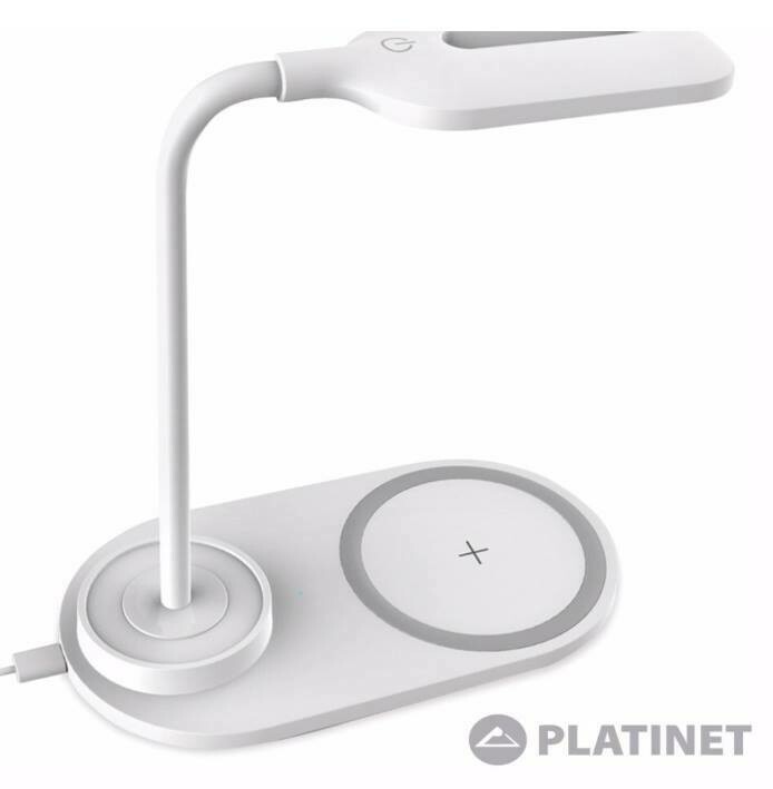 Candeeiro LED Ajustável,de Mesa, c/Carregador QI