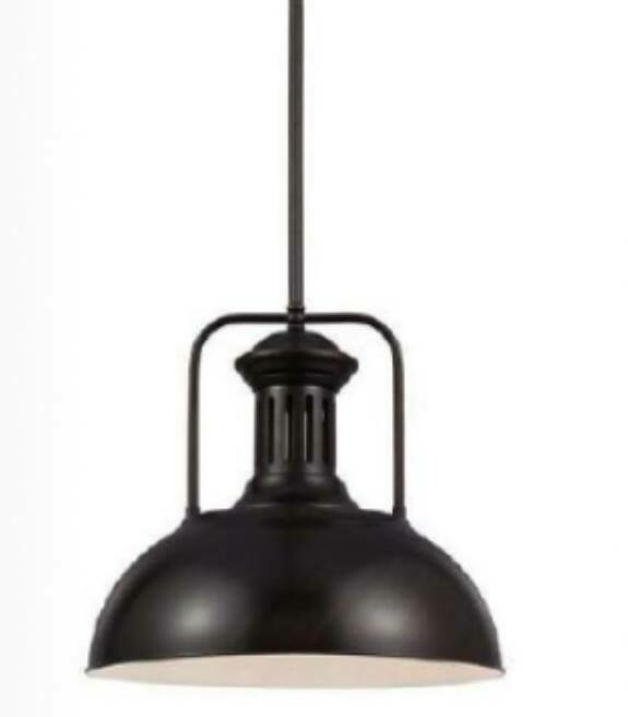 Candeeiro Suspenso, em Preto