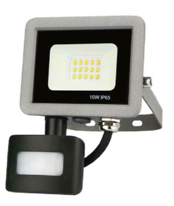 Prejector LED Slim, 10W, c/ Sensor de Movimento