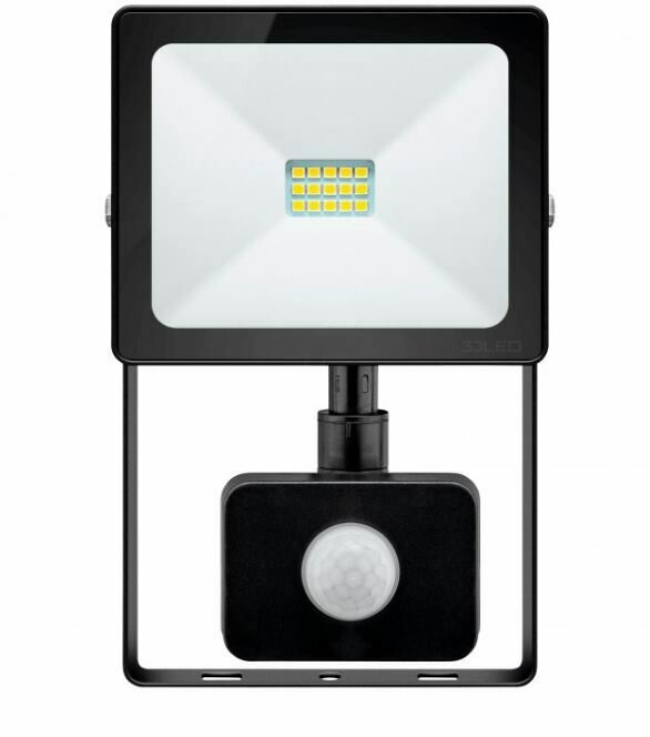 Projector LED Slim, 10W, c/Sensor PIR