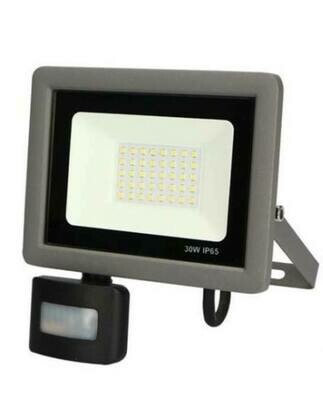 Projector LED Slim, 30W, 6500K, c/Sensor de Movimento Projector LED Slim, 30W, 6500K, c/Sensor de Movimento