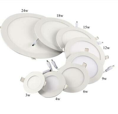 Painéis LED Redondos, de Encastrar