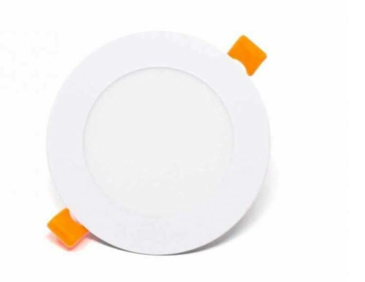 Painel LED de Encastrar, Redondo, 6W, 6500K