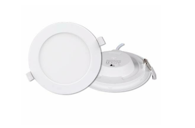 Painel LED de Encastrar, Redondo, 6W, c/3 Cores de Luz