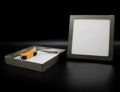 Painéis LED Quadrados, em Aço Escovado