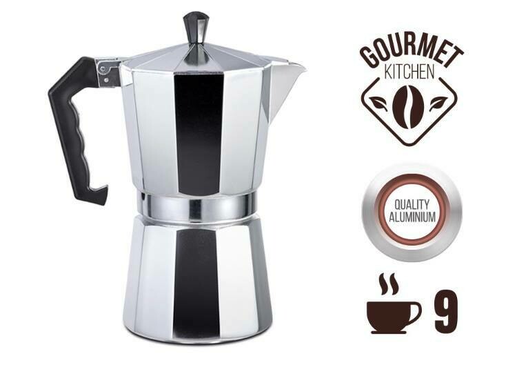 Cafeteira de Aluminio, 9 Chavenas
