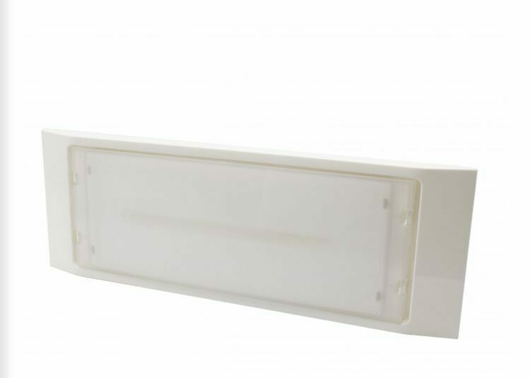 Armadura de Emergência LED, Slim, de Encastrar, 4W, 6500K, Permanente Armadura de Emergência LED, Slim, de Encastrar, 4W, 6500K, Permanente