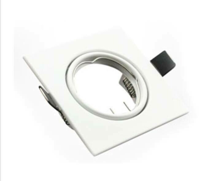 Aro GU10 Quadrado, Orientável, Branco
