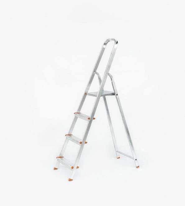 Escadote em Aluminio, 4 Degraus