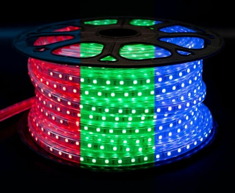 Fita LED, RGB, IP65, 12W/M, 24V- 10mts