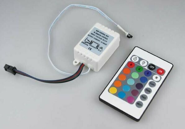 Controlador LED, RGB, c/Comando,12V, 6A