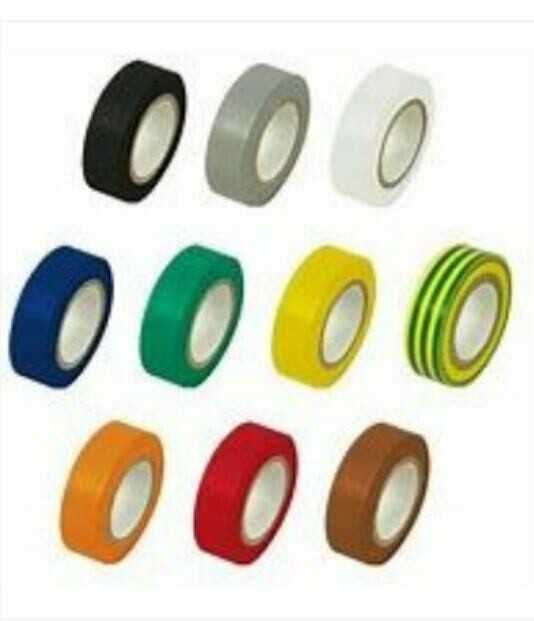 Fita Isoladora, 10mX19mm, Várias Cores