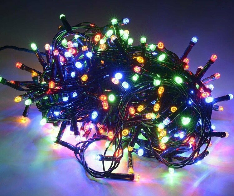 Grinalda de Natal, Multicolor, 80LEDS, 90cm, IP44
