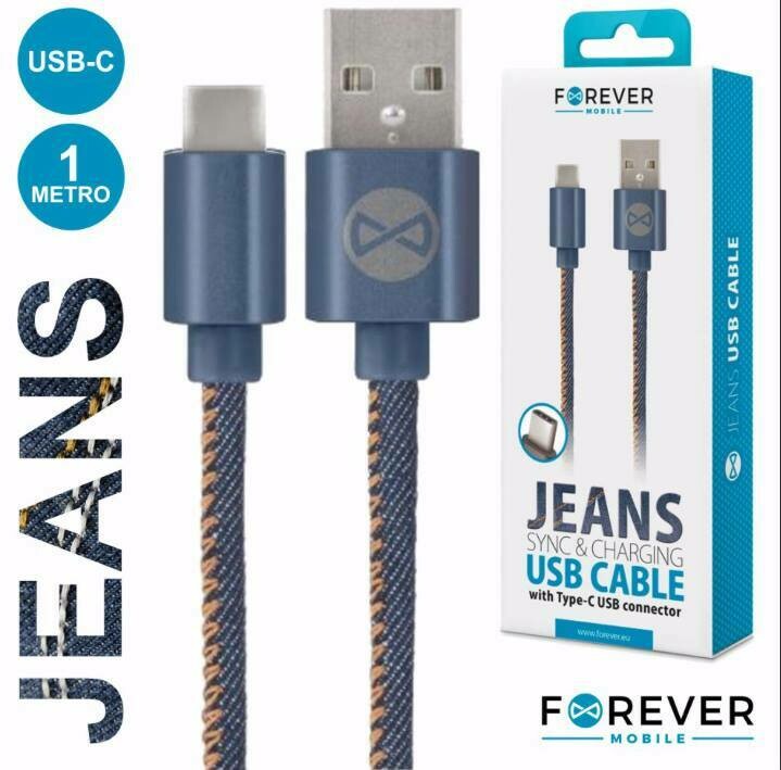 Cabo USB p/Iphone 5/6, 1Metro, Azul