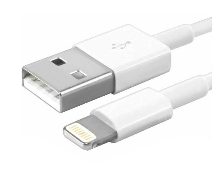 Cabo USB p/Iphone 5/6/7, 1Metro, Branco