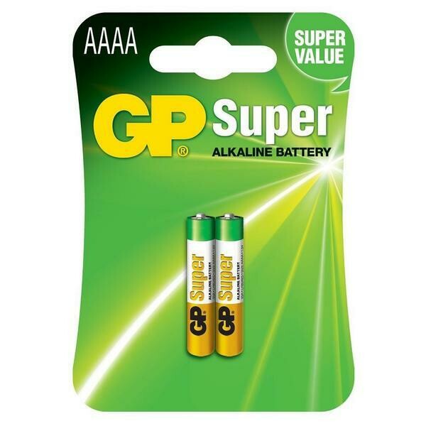 Pilhas 1.5V LR8D425/AAAA - GP Super Alkaline Battery [2 unid.]