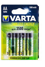 Pilhas Recarregáveis 1000mAh HR6 1.2V AA - Varta Endless Energy [4 unid.]