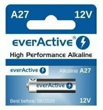 Pilha Alcalina A27 12V - EverActive [1 unid.]