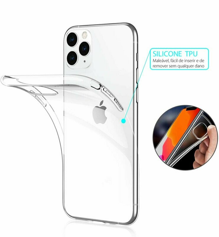 Capa TPU Transparente 0.5mm p/ Iphone 11