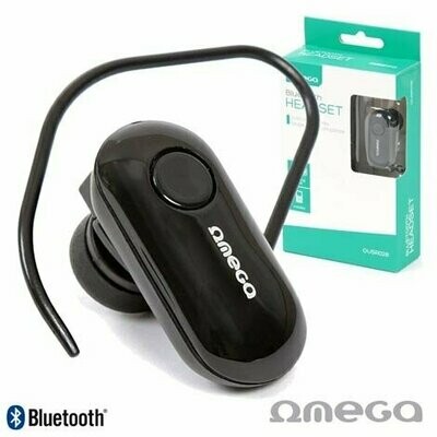 Auricular Bluetooth V3 c/ Microfone Preto - Omega
