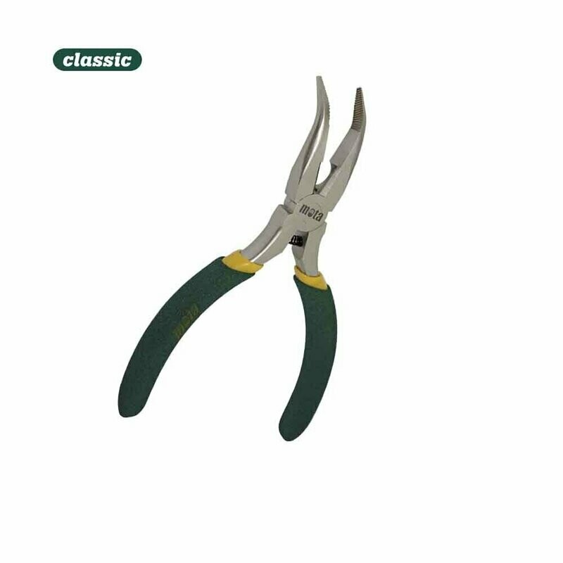 Alicate Ponta Semiredonda Curva 130mm c/ corte - Q704 - Mota