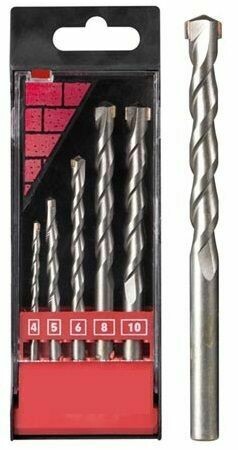 CONJUNTO DE 5 BROCAS PEDRA 4/5/6/8/10mm - PDS1C - Toolland