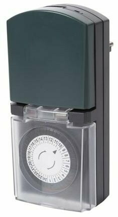 TEMPORIZADOR ANALÓGICO DIÁRIO AJUSTÁVEL, 3680W/16A, P/EXTERIOR - PEREL