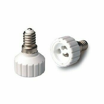 Casquilho adaptador de E14 p/ GU10 Casquilho adaptador de E14 p/ GU10