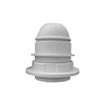 CASQUILHO SEMI-ROSCADO BRANCO E27 + ANILHA CASQUILHO SEMI-ROSCADO BRANCO E27 + ANILHA