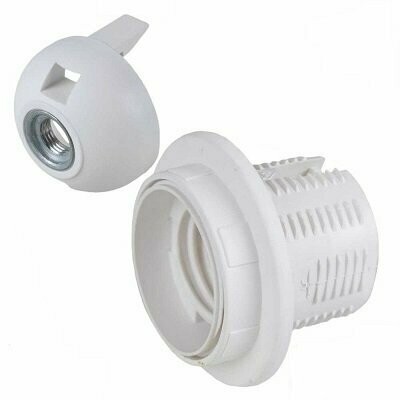 CASQUILHO P/LÂMPADA E27 BRANCO ROSCADO P/ CABO SOLERA CASQUILHO P/LÂMPADA E27 BRANCO ROSCADO P/ CABO SOLERA