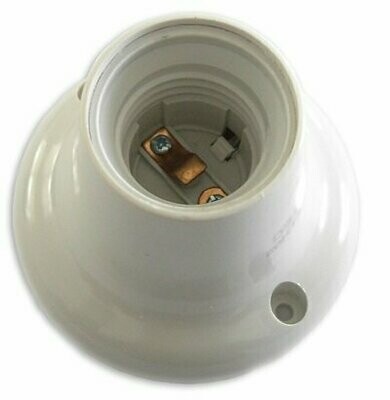 SUPORTE DE LAMPADA E27 C/ BASE PC DIREITO (BRANCO) SUPORTE DE LAMPADA E27 C/ BASE PC DIREITO (BRANCO)