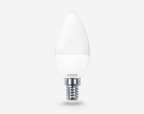 Lâmpada LED CANDLE BULB, 6W, 3000K, E14 - ARON LIGHT