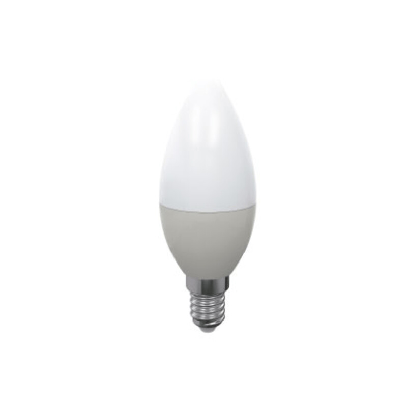 Lâmpada LED C37, 7W, 6500K, E14 - LUXTAR