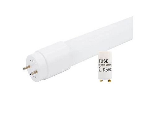 Lâmpada Tubo T8 Led com Película Hybrid 22W, 6500K, 1500mm  (CONEXÃO UNI-LATERAL) - LUXTAR