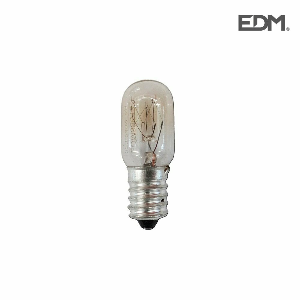 Lâmpada para Frigorífico Tubular Transparente 15W, E14 - EDM