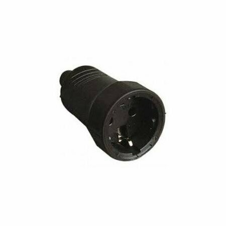 Ficha Aerea T.T. Fêmea 16A, 250V, Preta - EUROBRIC