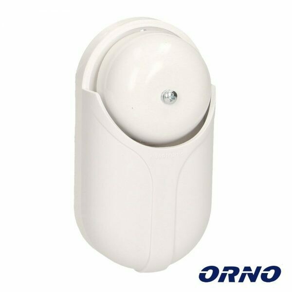 Campainha de Interior 230V, Branco - ORNO Campainha de Interior 230V, Branco - ORNO