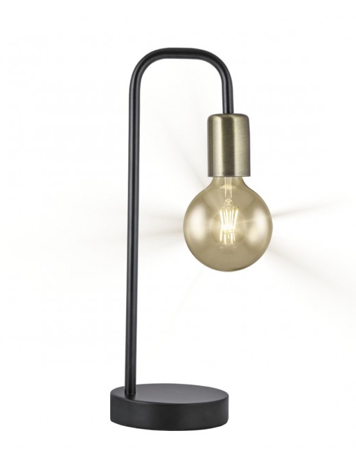 CANDEEIRO DE MESA INES NEGRO 1 X 60W E-27