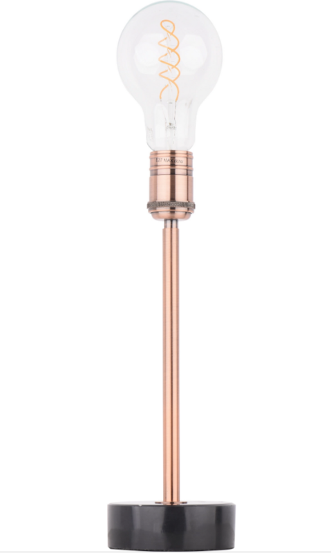 CANDEEIRO DE MESA BERLIN COBRE/PRETO 1X60W