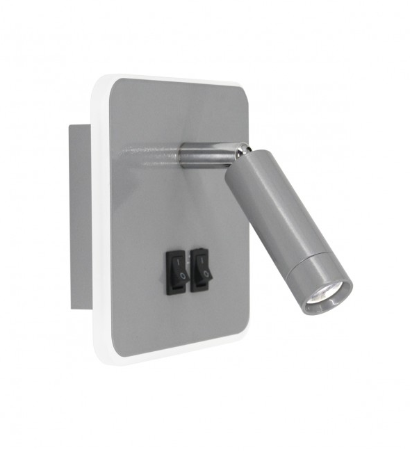 APLIQUE LED MORAGUES PLATA LED 3+10W 285+950LM 4000K