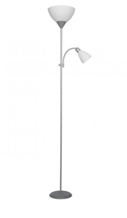 CANDEEIRO DE PÉ  KOPEN PLATA C/L 1X 60W E27 +1 40W E-14